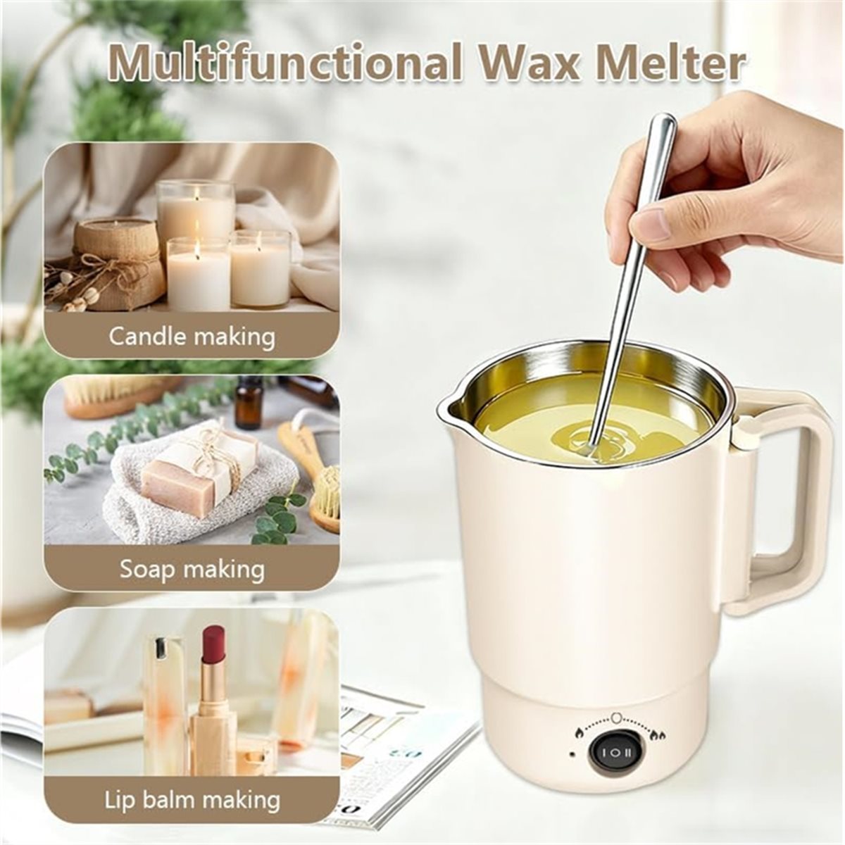 Electric Wax Melting Pot Kit w - Candle Supplies Uk 评论和价格